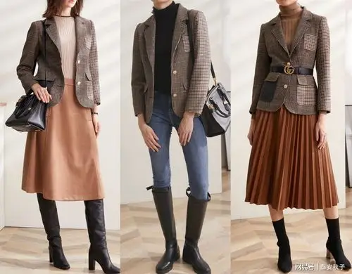 简约小西装搭配:演绎干练美!