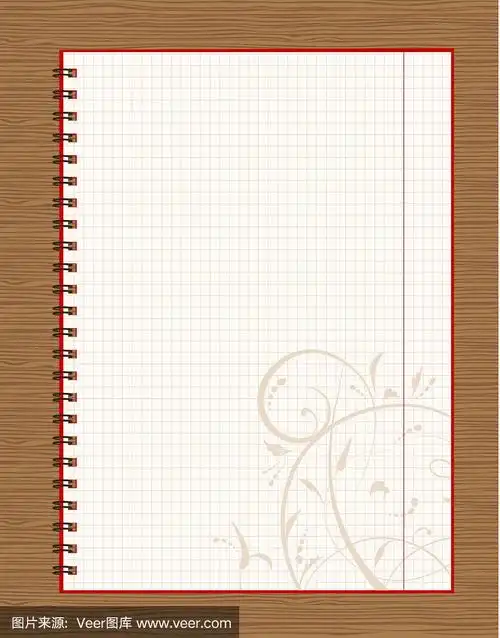 笔记本开页设计上的木制背景