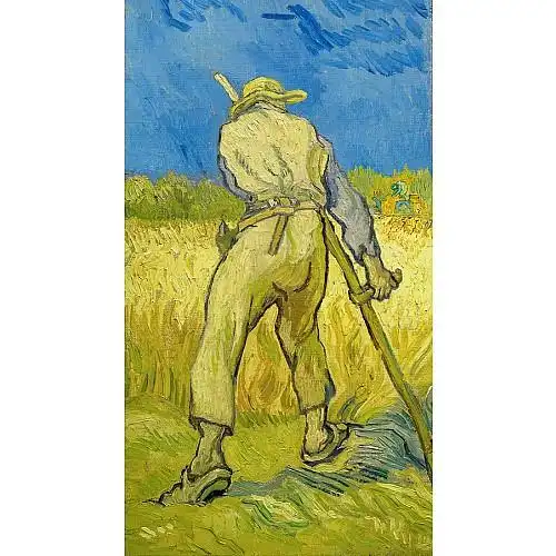 《收割者》梵高作品赏析-1889版