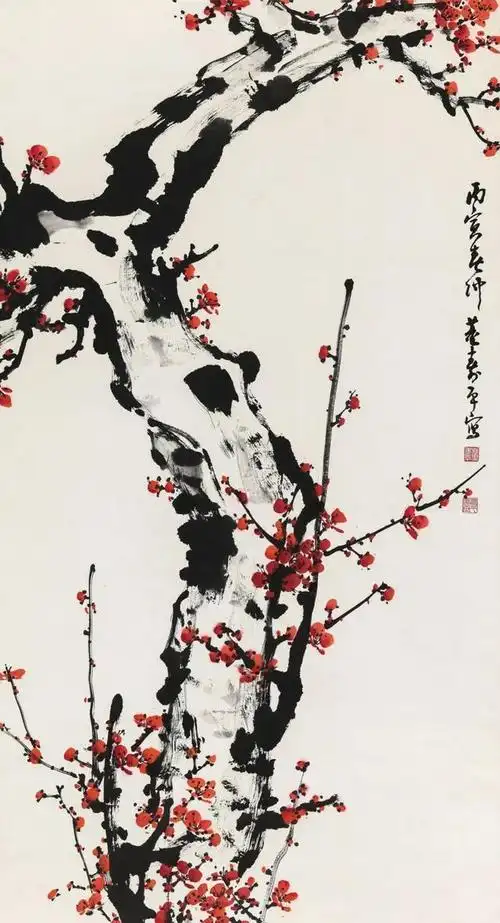 东风第一枝清极不知寒董寿平梅花拍品欣赏