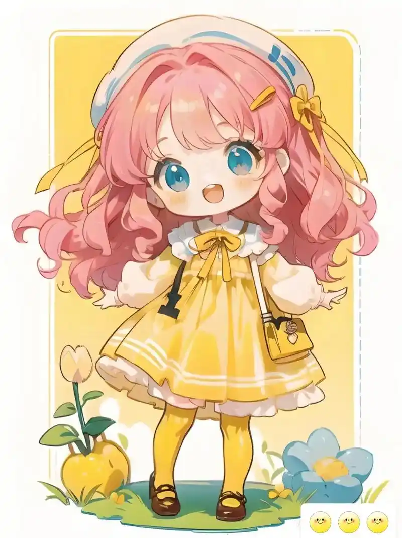 可可爱爱的动漫人物,可以画起来哦#q版人物 - 抖音