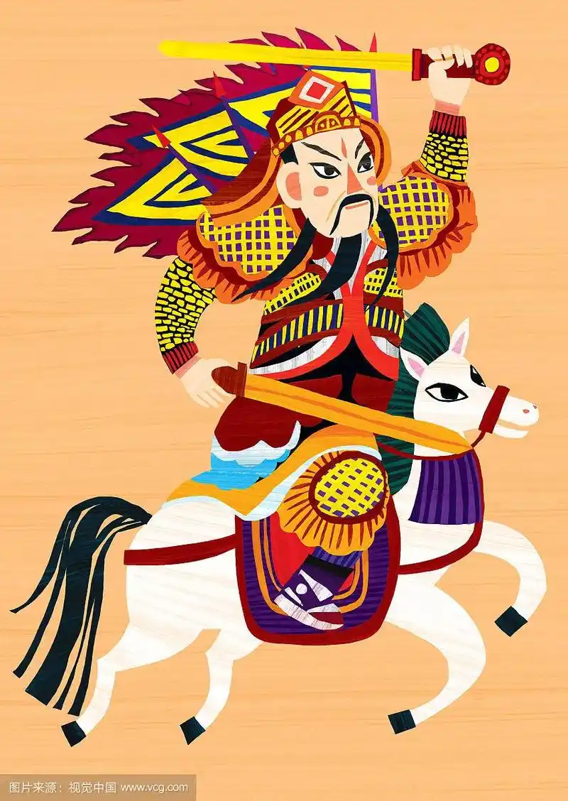 传统节日插画系列——门神1