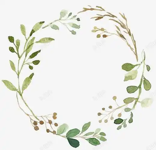 水彩花环装饰图案元素免抠png设计图片免费下载页面网页平面电商创意