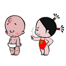 听话- 小破孩撩撩撩qq表情包_微信表情包表情