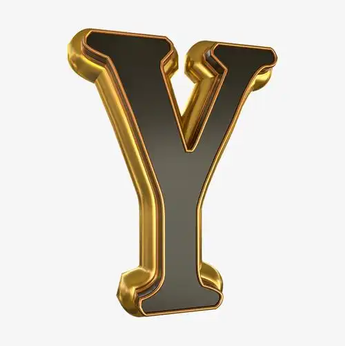 立体晶莹字母y免抠素材_艺术字设计_千库网