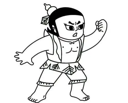七兄弟葫芦娃简笔画