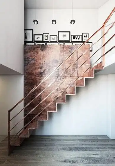 照片新去处 12款楼梯照片墙_齐家网装修效果图