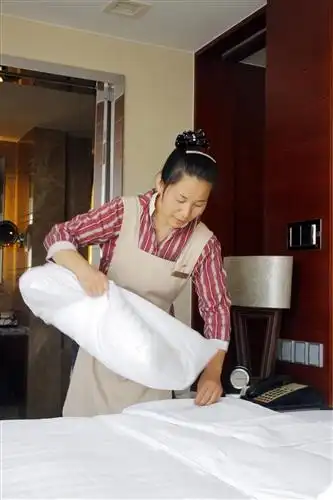 涉外酒店客房服务员:每天服务都"达沃斯"标准