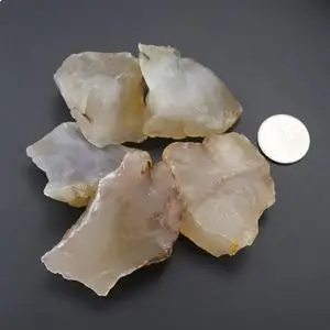 燧石天然火石古代生火工具火镰燧石打火石古代生火打火石5块装