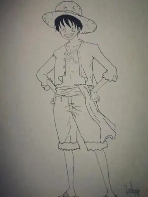 路飞全员单人简笔画