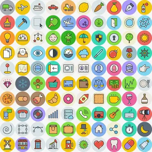 com)提供精美好看的100个可爱生活小图标素材免费下载,本次作品主题是