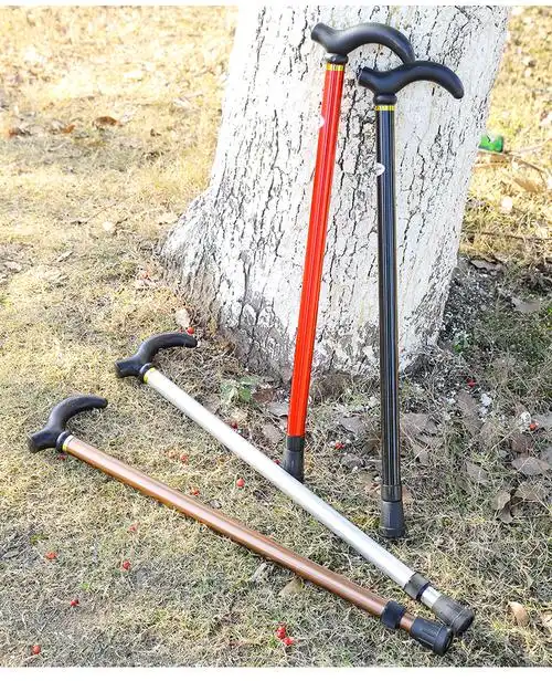 适用于户外登山杖手杖老人拐杖铝合金伸缩老人杖助行拐杖旅行手杖普通