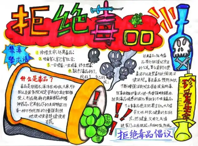 禁毒手抄报漂亮第一名禁毒手抄报漂亮第一名初中