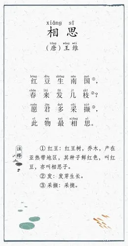 日有所诵040-相思-唐-王维