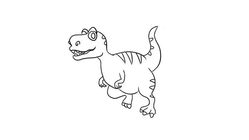 恐龙简笔画画法