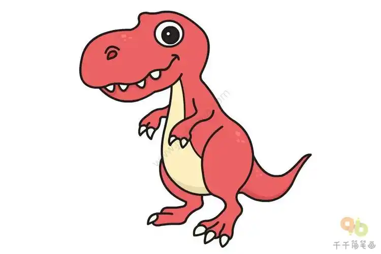 卡通霸王龙简笔画