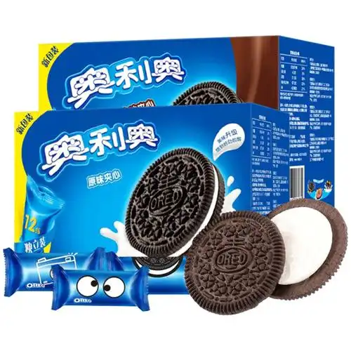 周杰伦奥利奥饼干整箱零食大礼包696g装散装小包装原味夹心饼干-篱胧