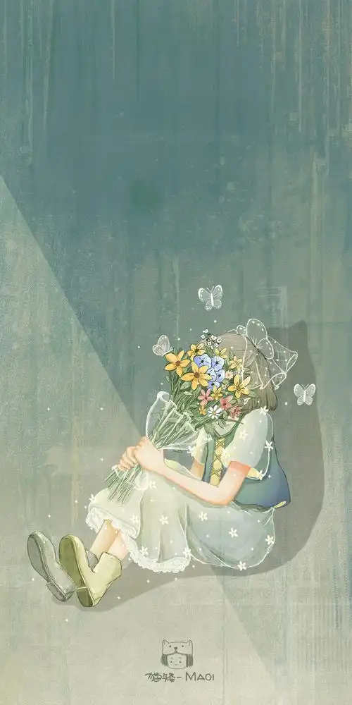 小清新森系绿色手机壁纸_动漫_手机壁纸下载_美桌网