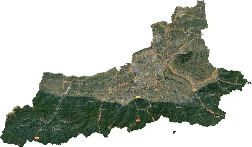 陕西省西安市谷歌高清卫星地图下载