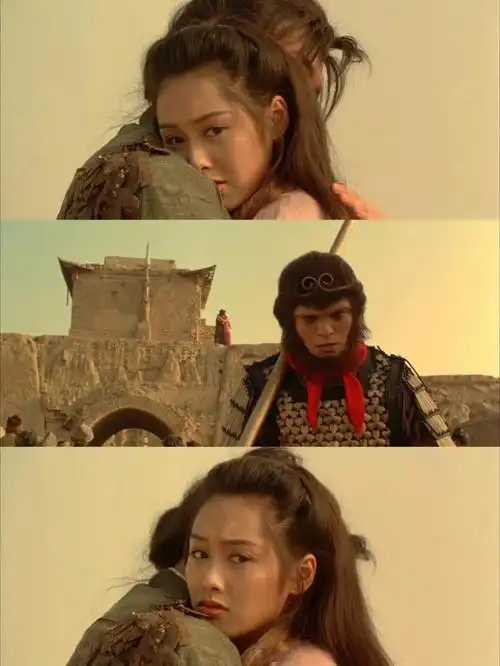 身披金甲圣衣脚踏七色云彩来娶我#大话西游#大话西游之大圣娶亲#电影