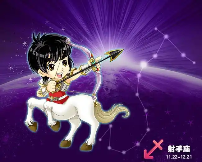 卡通射手星座