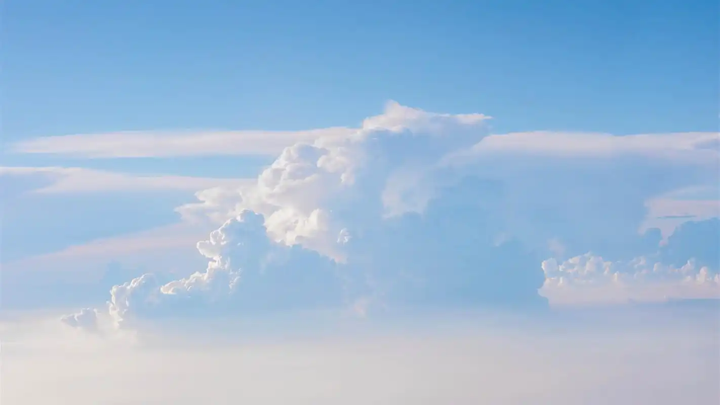 唯美蓝天白云摄影图片桌面壁纸