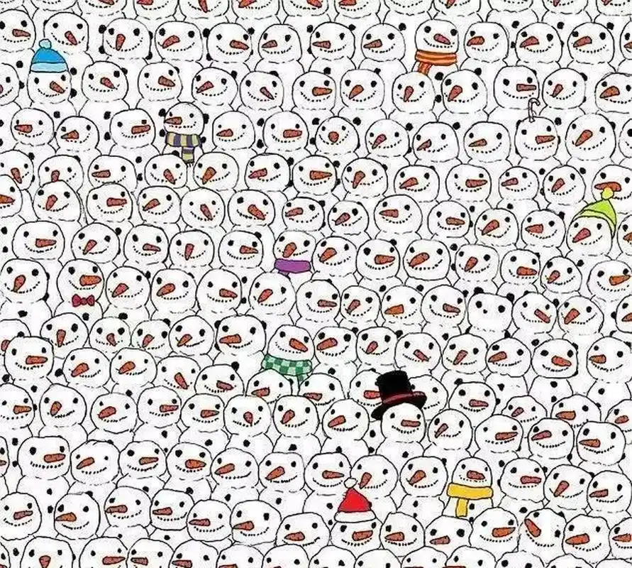 心里测试:考眼力,在图中隐藏一只熊猫,您能在几秒钟把它找到吗?