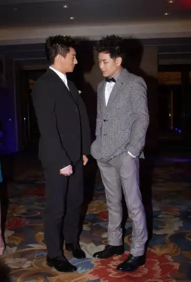 林志颖吴奇隆帅气亮相亲密热聊破不和传闻35