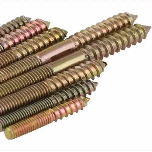 尖尾双头牙自攻螺丝沙发栓杆床椅子家具自攻牙链接螺丝钉