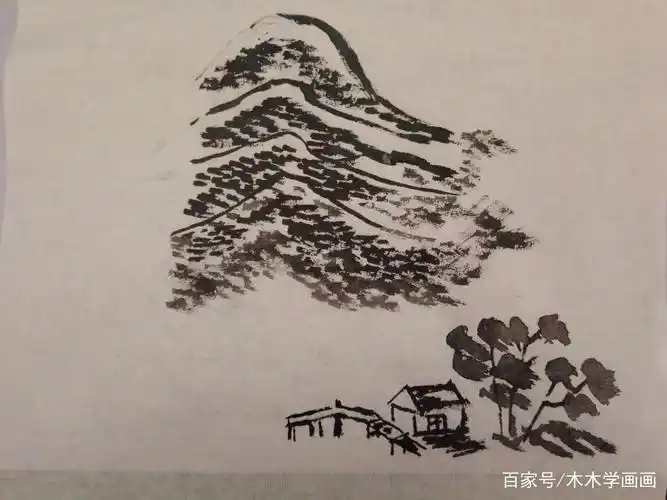 山水画入门技法:山石几种常见的皴法,你会几种?