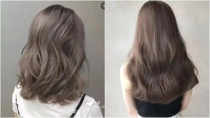 清爽奶茶色染发发色推荐!褪色也不怕,发质看起来变好,素颜气色不暗沉