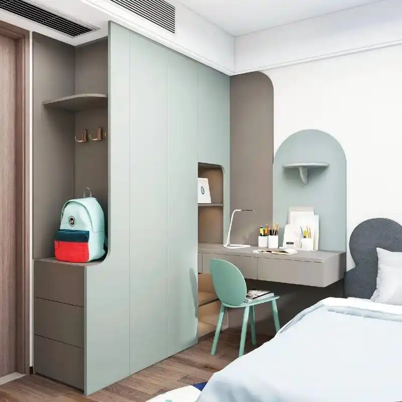 7款好看实用衣柜书桌一体设计!