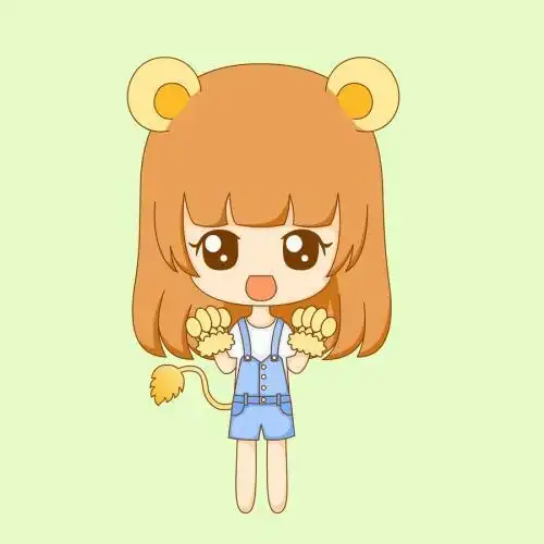 超萌可爱卡通简笔画人物彩色