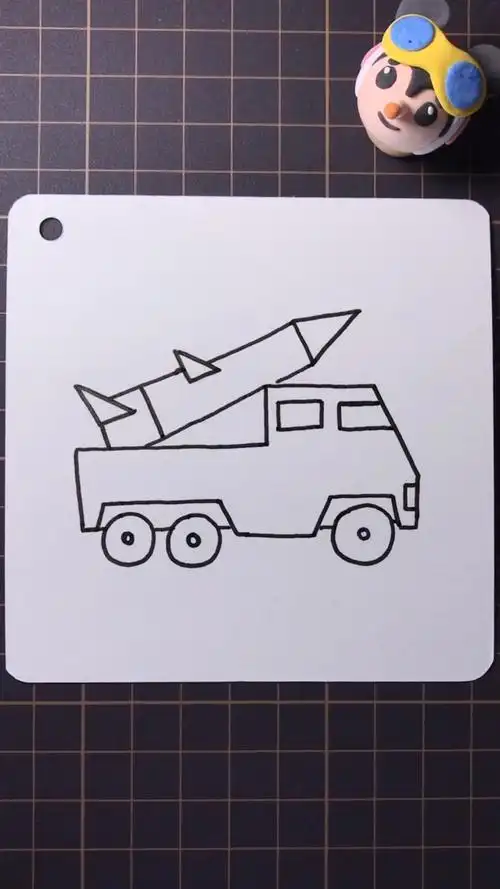 画中国战车 简笔画