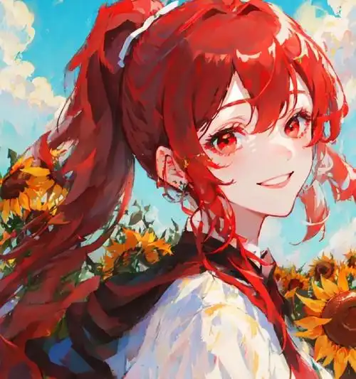 红色系动漫头像