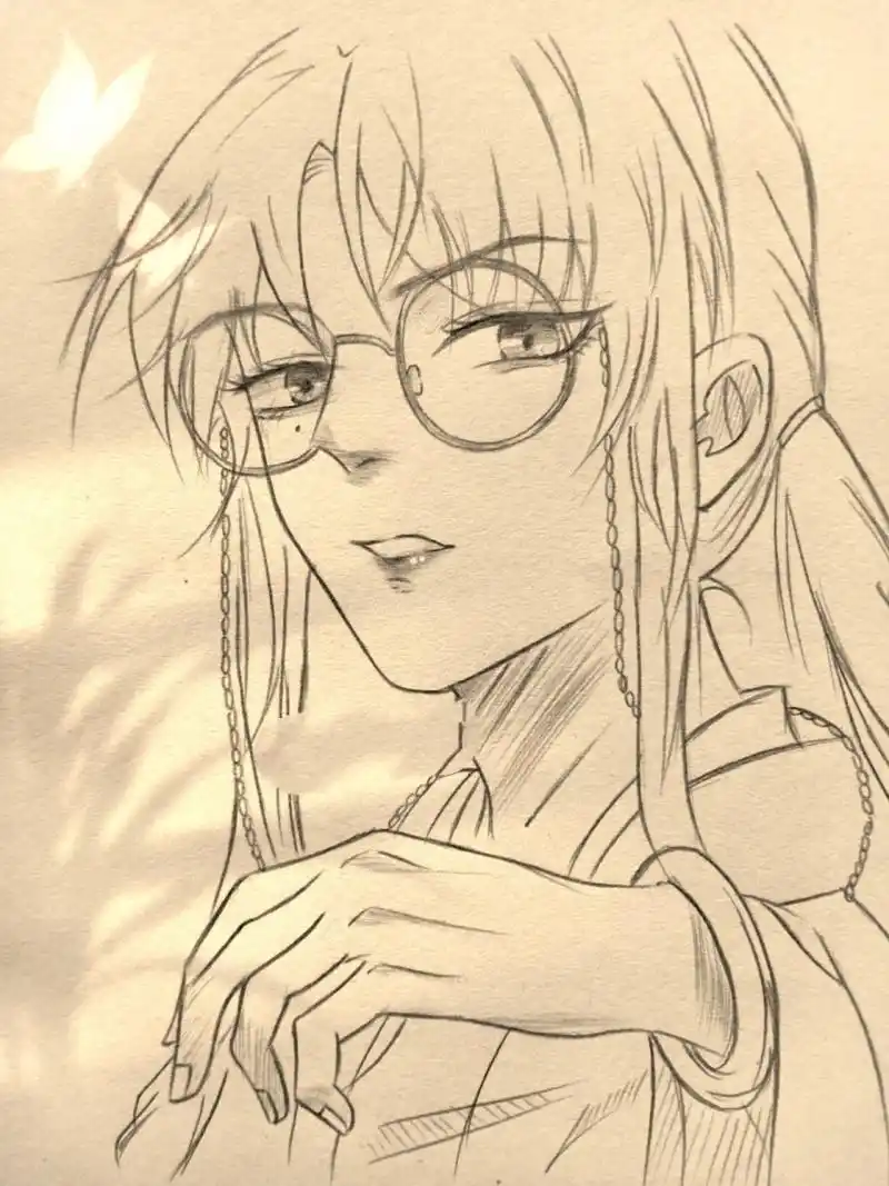 简笔画教程   "今天的滕瑞雨眼里有光78"