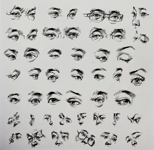 速写干货|头部五官局部详细讲解(高清教案)