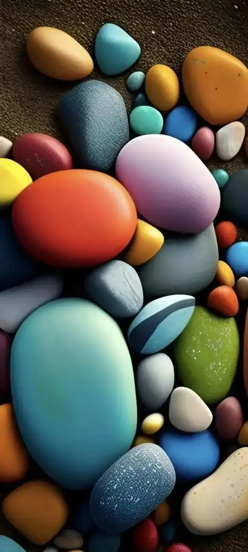 高清壁纸瑰丽七彩的鹅软石