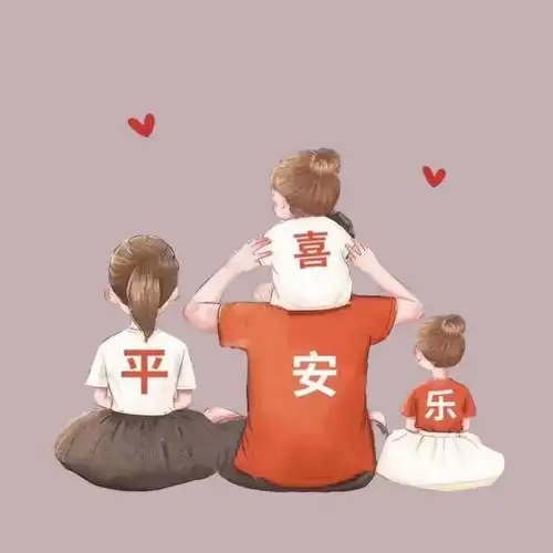 亲子头像一家四口 高清好看的一家四口微信头像图片_感情头像_头像屋