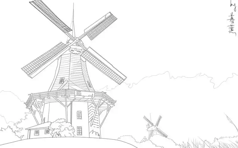 卡通动漫人物勾线练习10