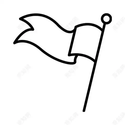 旗帜卡通简笔画