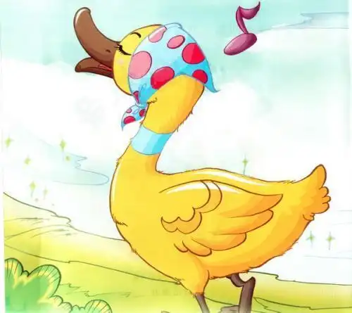 儿童简笔画鸭妈妈