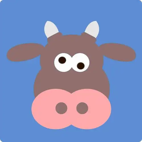 卡通牛头像图片