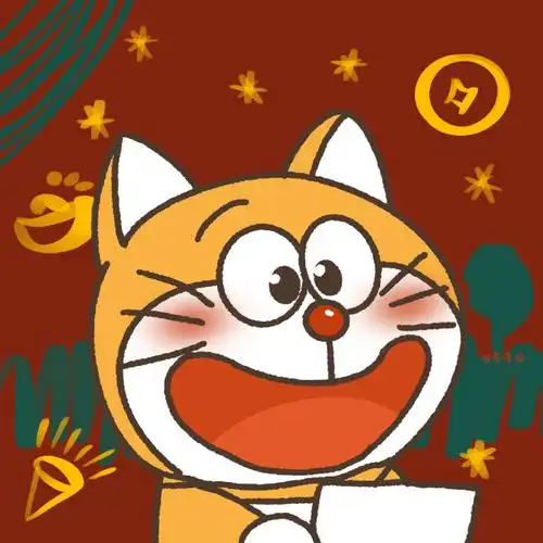 2021新年头像 哆啦a梦 小丸子 蜡笔小新 史努比 画师:李李哈