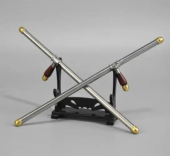 双拐中国古代兵器模型十八般兵器卜字钉子兵人玩具游戏