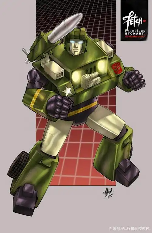 变形金刚g1卡片样式的汽车人插画,大家最喜欢哪张?