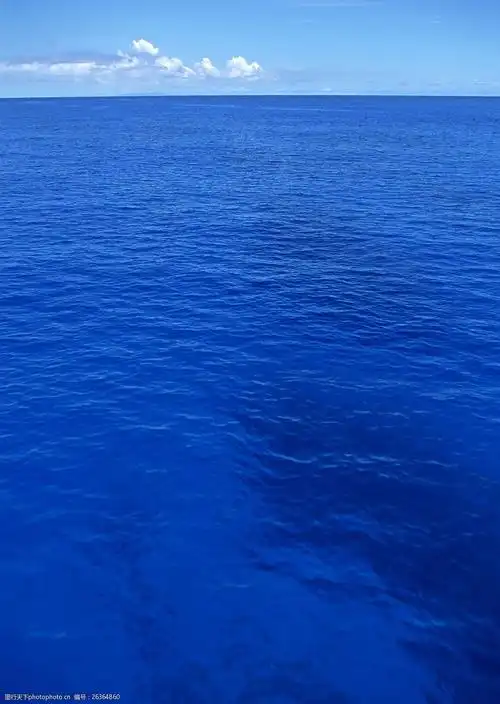 唯美蓝色海洋图片
