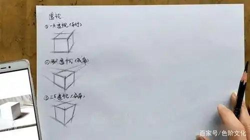 石膏几何形体正方体结构素描绘画步骤梳理-梅国海