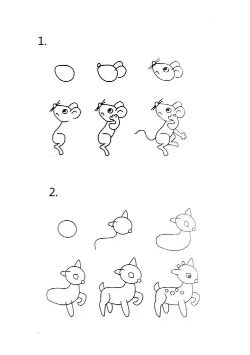 动物简笔画步骤图