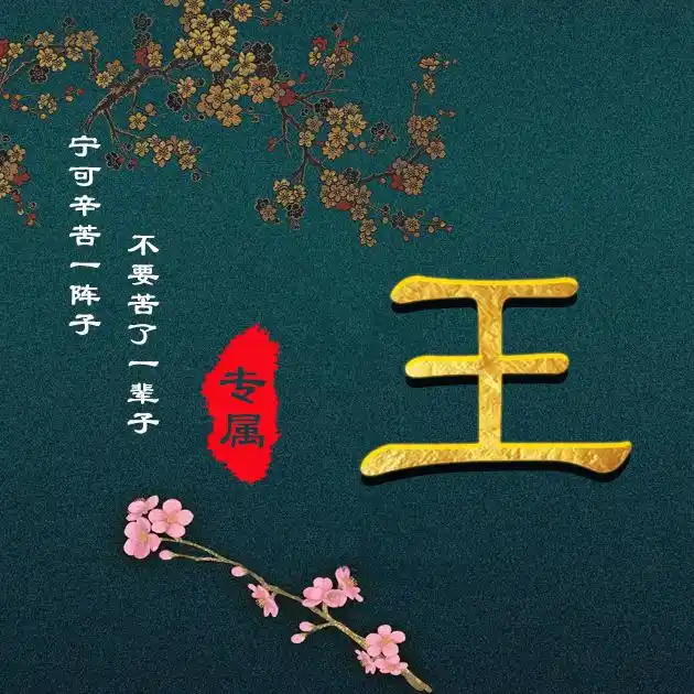 41张百家姓,编号119-微信头像,百家姓氏微信头像,名字壁纸